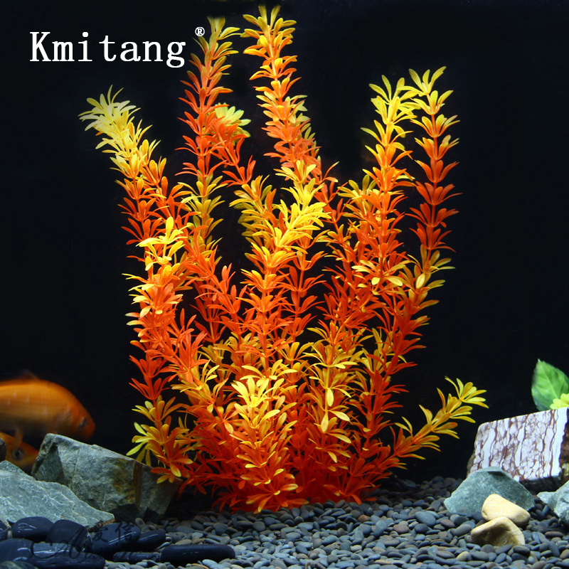 Marine Fish Tank - Plantes tropicales artificielles de 100 cm,