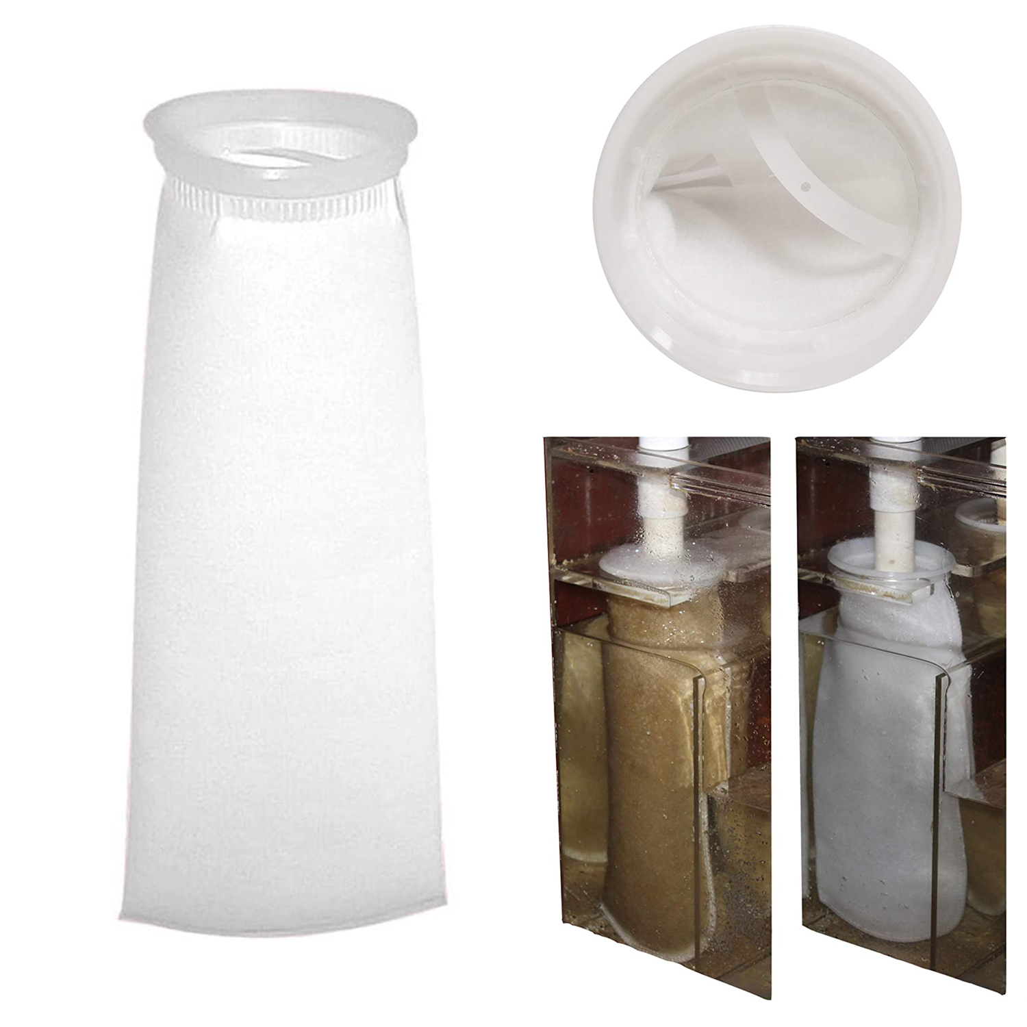 Reef Tank Filter - Sacs filtrants en feutre pour aquarium,