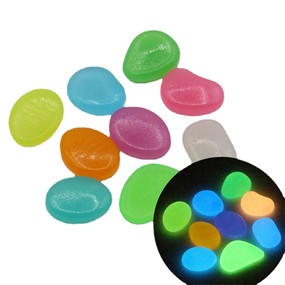Marine Fish Tank - 50pcs pierre lumineuse fluorescente gravier galets