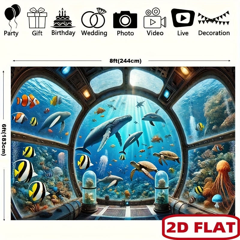Tapisserie murale 2D imprimée  - Ocean Aquarium avis et prix