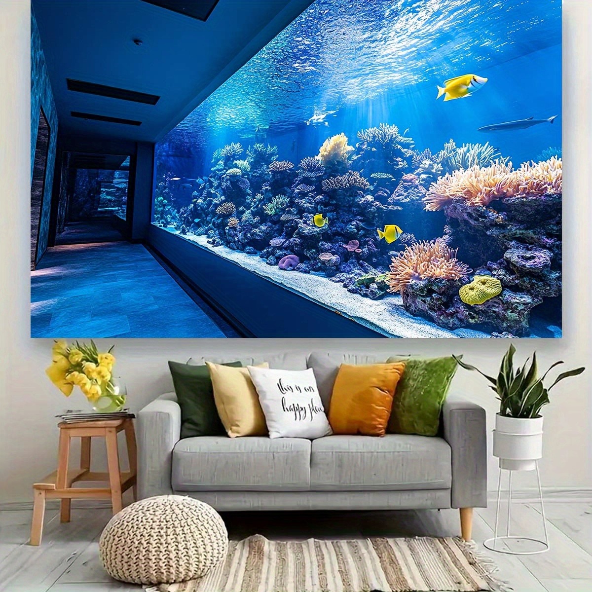 Tapisserie murale d'aquarium s - Reef Aquarium avis et prix