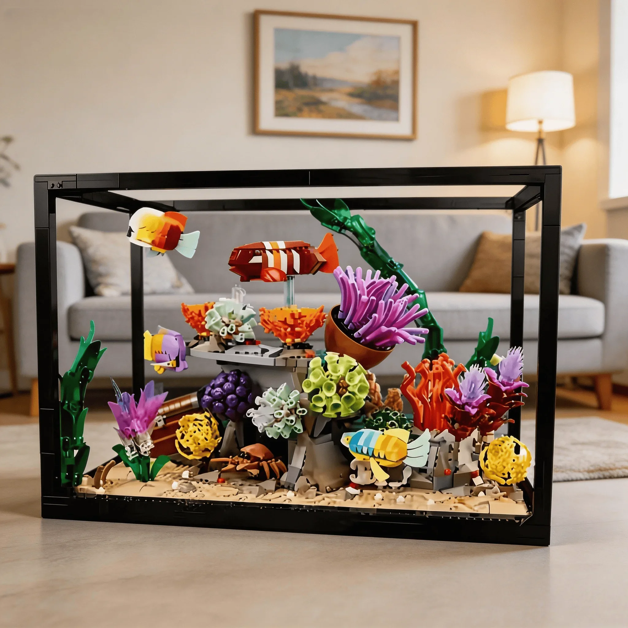 Nouvelle Décoration d'Aquarium - Marine Aquarium Cube avis et prix