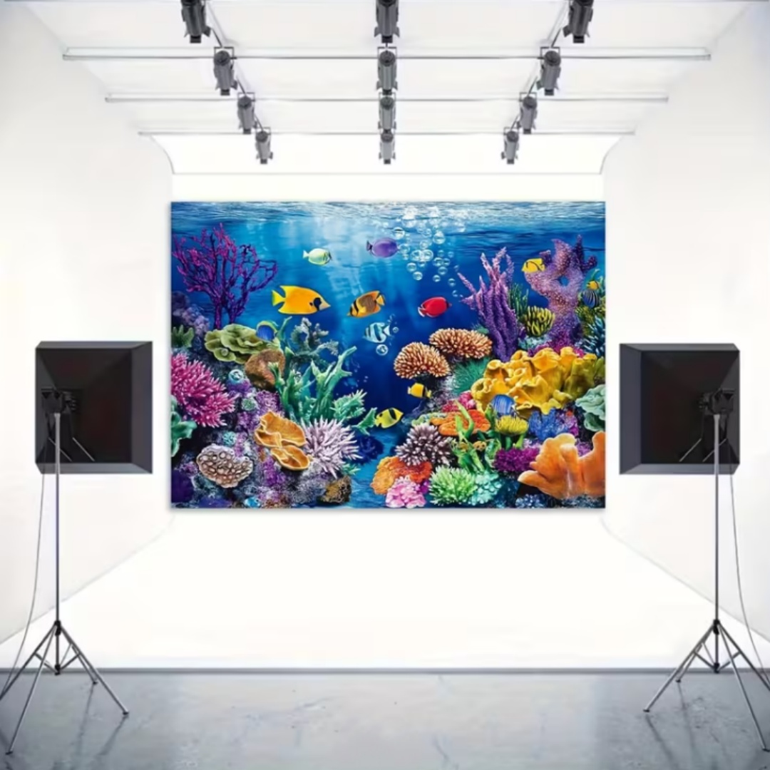 Décor de fond sur le thème de  - Aquarium Marine World avis et prix