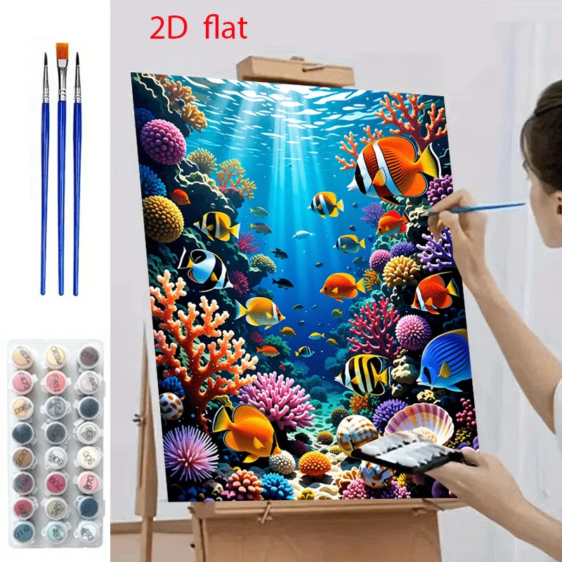 Kit de peinture par numéros po - Marine Coral avis et prix