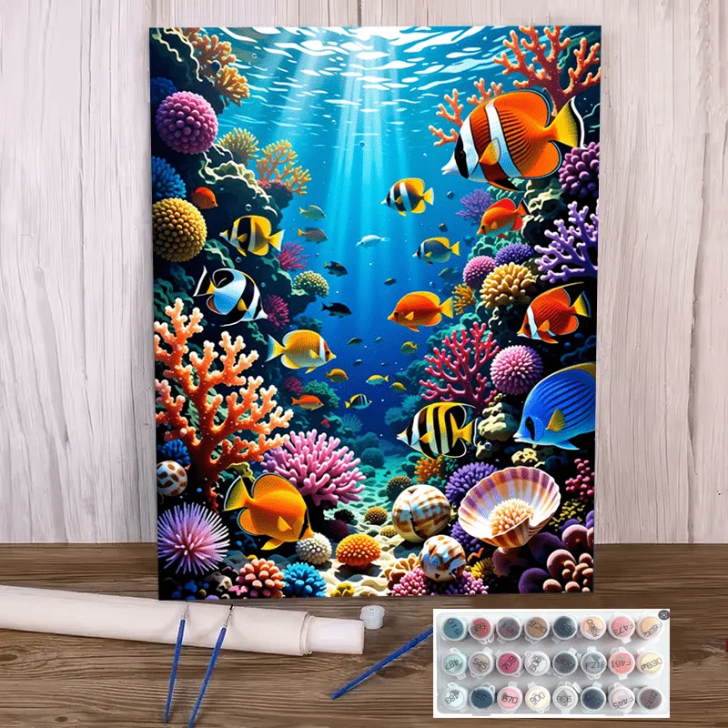 Kit de peinture par numéros po - Marine Coral avis et prix
