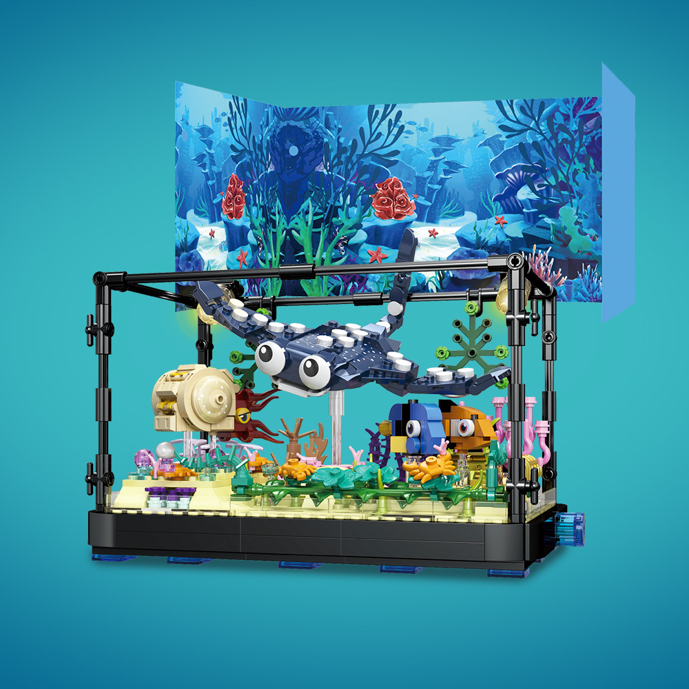 Ensemble de blocs d'aquarium a - Marine Aquarium Cube avis et prix